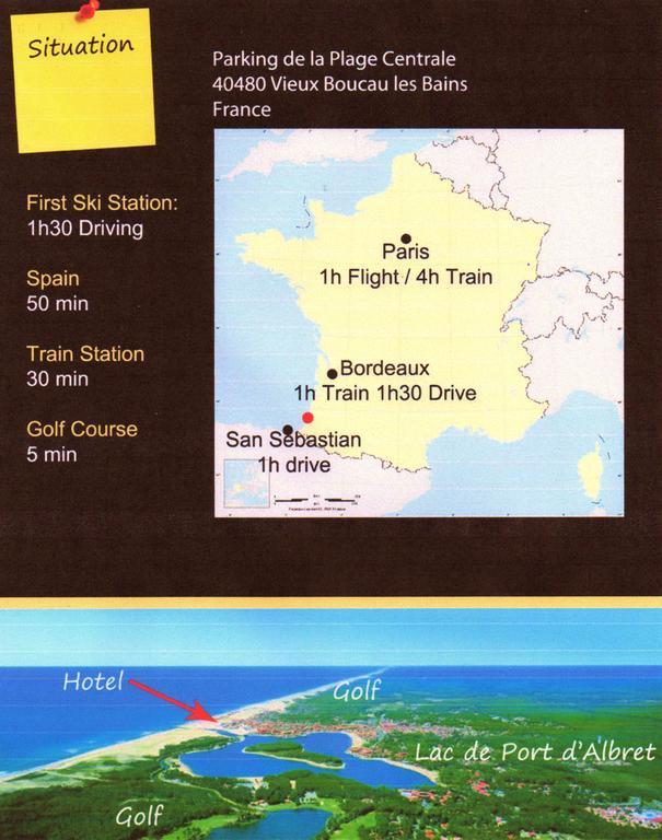 Hotel De La Pomme De Pin Vieux-Boucau-les-Bains Eksteriør billede